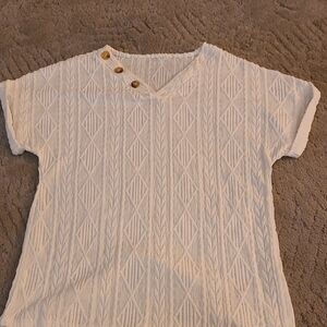 White Knit Size Small Top
